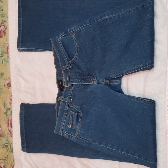 THE LIMITED Womens Long Indigo Blue 5-Pocket Mid-Rise Jeans-EUC-Sz 8L - Picture 9 of 17